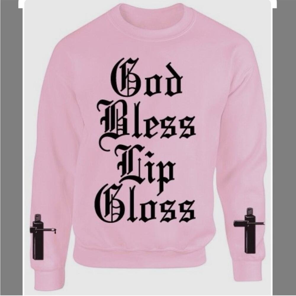 Jeffree Star Beauty Forever Pink Graphic Crewneck Sweatshirt, Size Large, NWOT